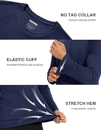 بلوزه طويلة درايفت COOL-DRY ضد التعرق UPF حماية