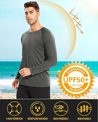 بلوزه طويلة درايفت COOL-DRY ضد التعرق UPF حماية