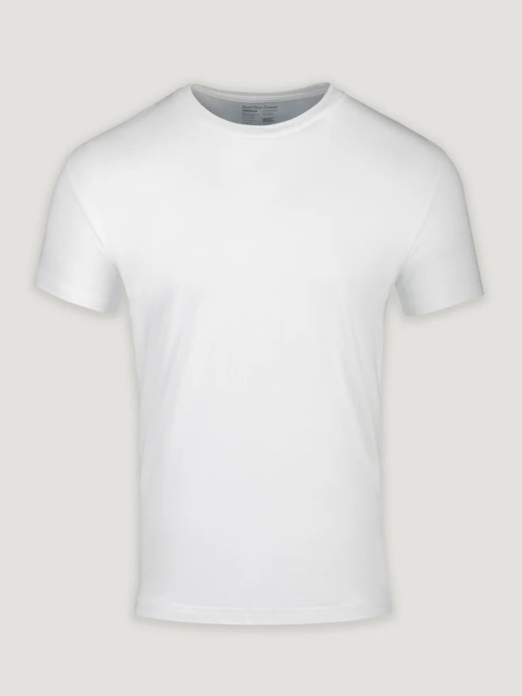 Crew Neck Regular Cotton 100% T-shirt - white