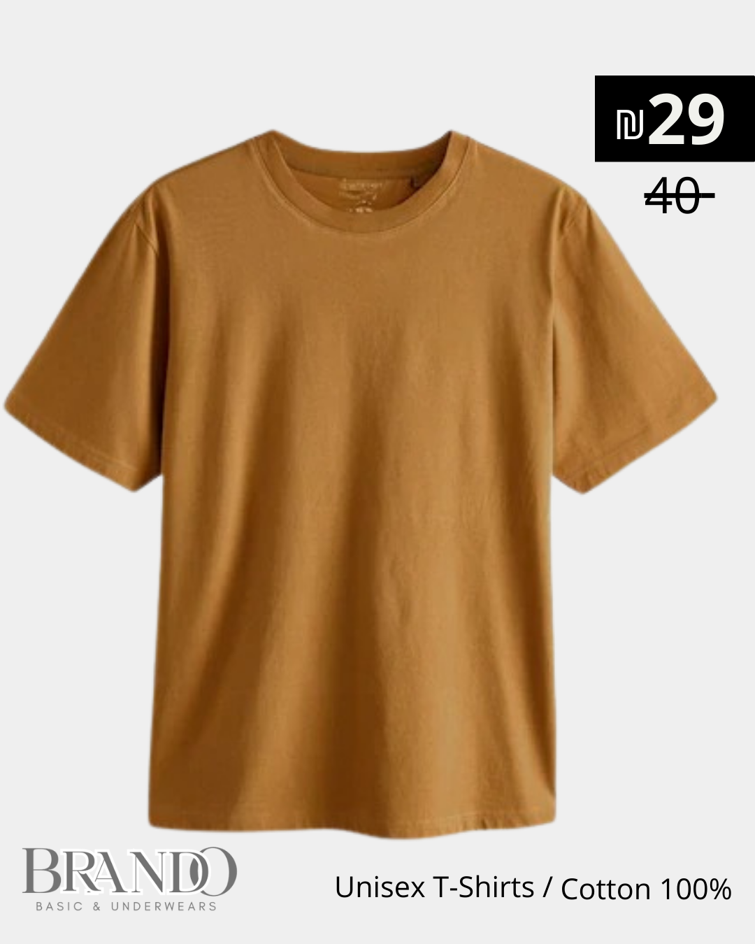 minta Regular Fit Essential Crew Neck Cotton 100% T-Shirt
