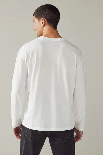 100% Cotton Long Sleeve Crew Neck T-Shirt - 4 Pack - Brando - Basic Clothing for Men