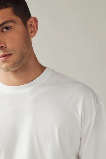100% Cotton Long Sleeve Crew Neck T-Shirt - 4 Pack - Brando - Basic Clothing for Men