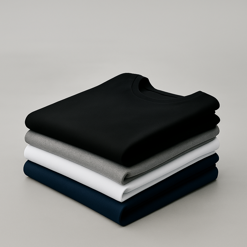 4 PACK - Cotton Crew T-shirts