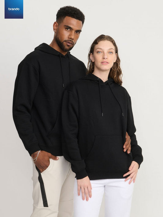 "Unisex Oversized Hoodie: Comfort & Style for Everyone"- 2 PC'S - Black - Brando -  Basic Clothing for Men