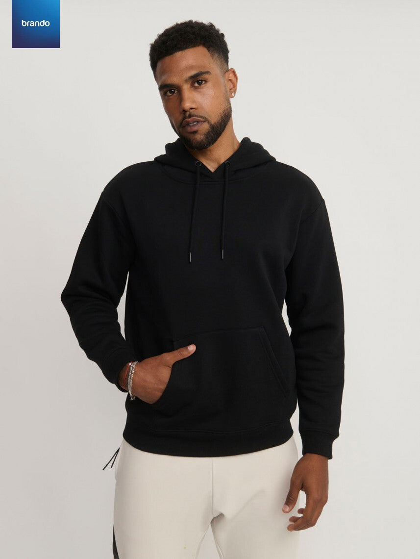"Unisex Oversized Hoodie: Comfort & Style for Everyone"- 2 PC'S - Black - Brando -  Basic Clothing for Men