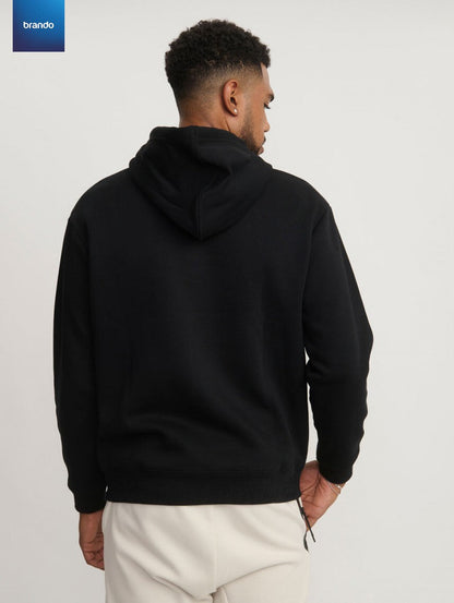 "Unisex Oversized Hoodie: Comfort & Style for Everyone"- 2 PC'S - Black - Brando -  Basic Clothing for Men