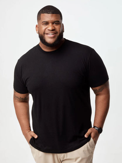5-Pack - All Black Cotton 100% V-Neck