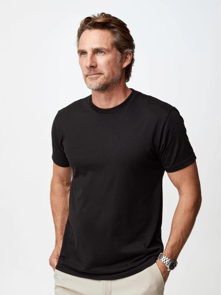 5-Pack - All Black Cotton 100% V-Neck