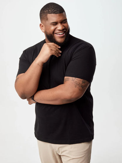 5-Pack - All Black Cotton 100% V-Neck