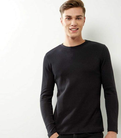 Long Sleeve 100% Cotton T-Shirts 4 Pack- Multi colors - Brando -  Basic Clothing for Men