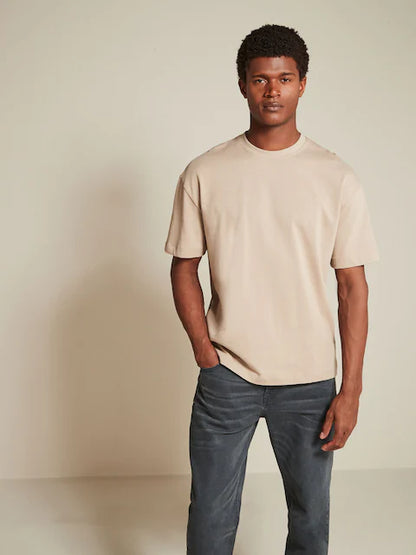 Black Relaxed Fit Heavyweight T-Shirts 3 Pack