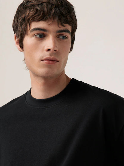 Black Relaxed Fit Heavyweight T-Shirts 3 Pack