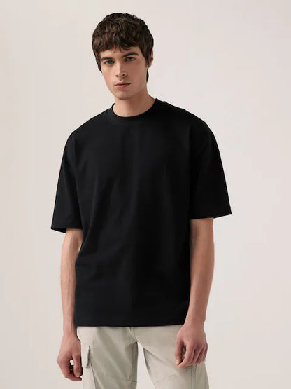 Black Relaxed Fit Heavyweight T-Shirts 3 Pack