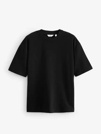 Black Relaxed Fit Heavyweight T-Shirts 3 Pack