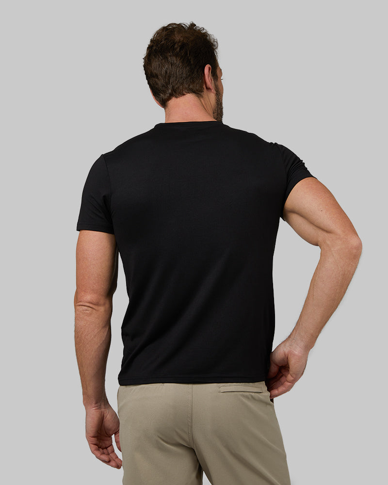 5-Pack - All Black Cotton 100% V-Neck