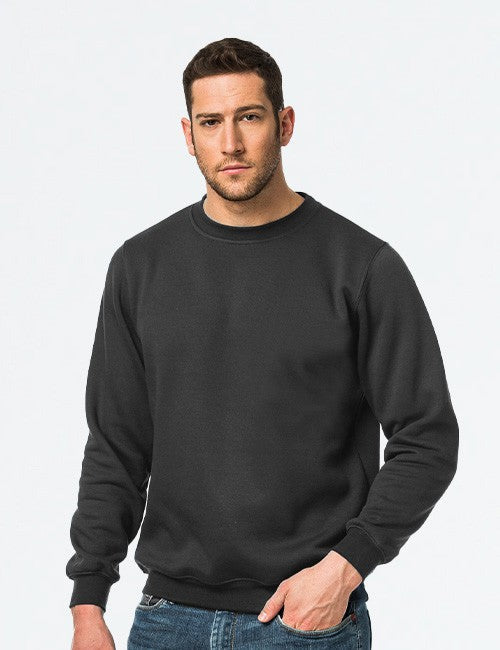 Black Crew Sweatshirt - UniSex - Brando -  Basic Clothing for Men